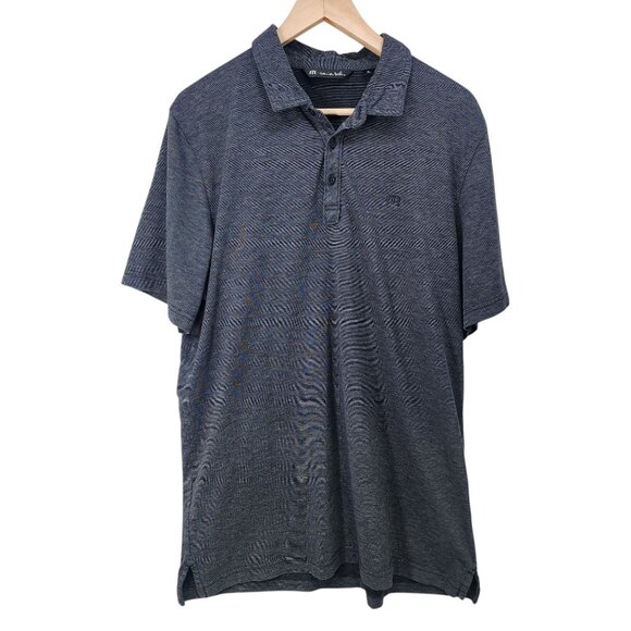 Travis Mathew Mens‎ XL Polo Shirt Heathered Gray Pima Cotton & Polyester Blend - Picture 6 of 6